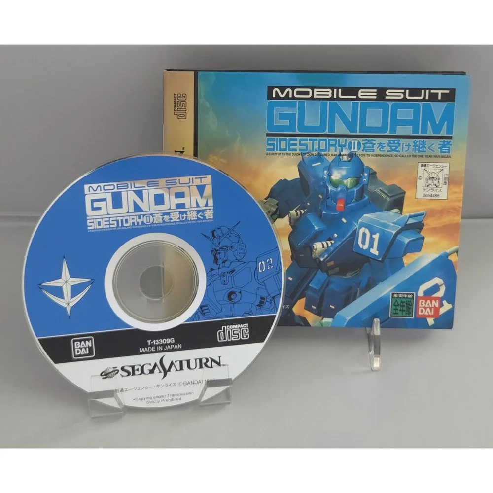 Gundam Side Story II Ao wo Uketsugu Mono - Saturn Japan CIB Tested - US Shipping